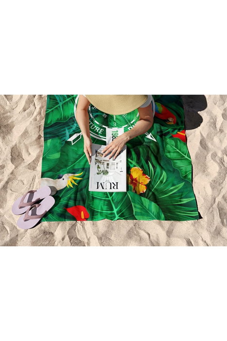 Mijölnir Forest Camping 90 Toalla de Playa Multicolor Microfilamento 90 x 150 cm